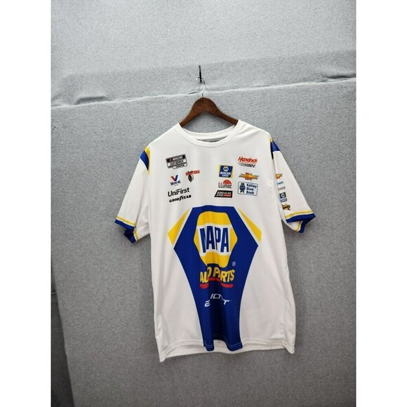 Hendrick Motorsports NAPA Auto Parts Racing T-Shirt 2XL White & Blue Polyester M - Picture 2 of 5